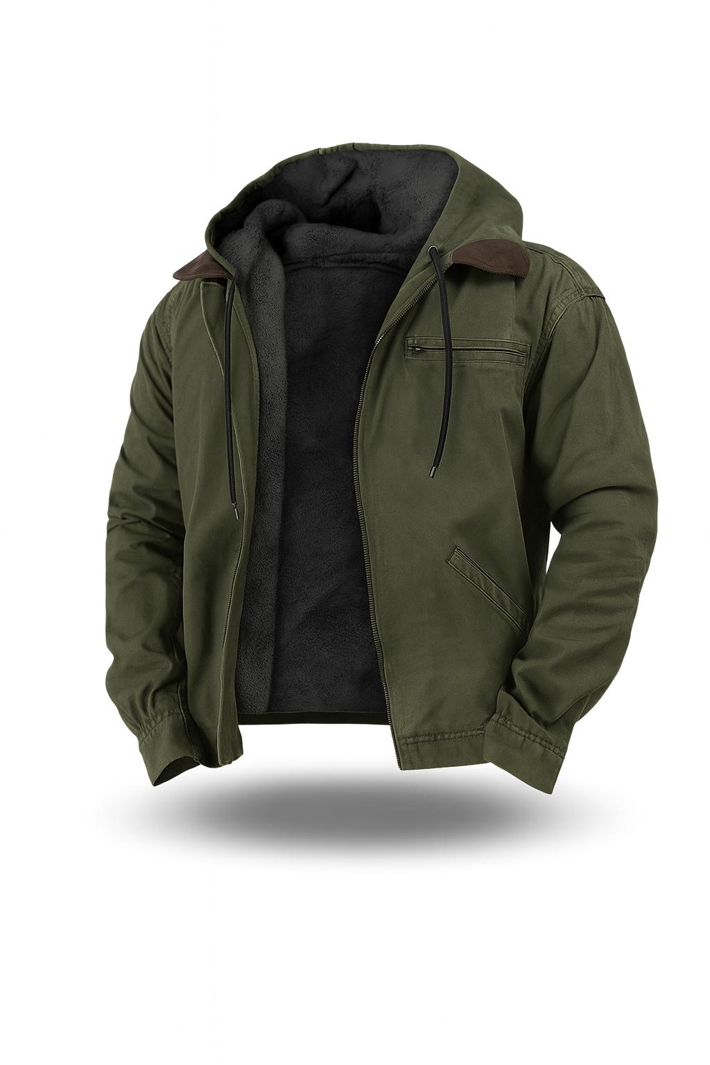 Maarten | Katoenen capuchonjack met zachte voering