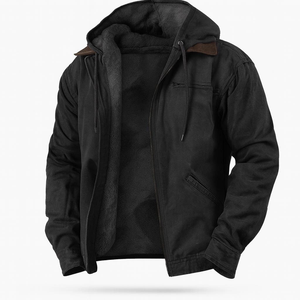 Maarten | Katoenen capuchonjack met zachte voering