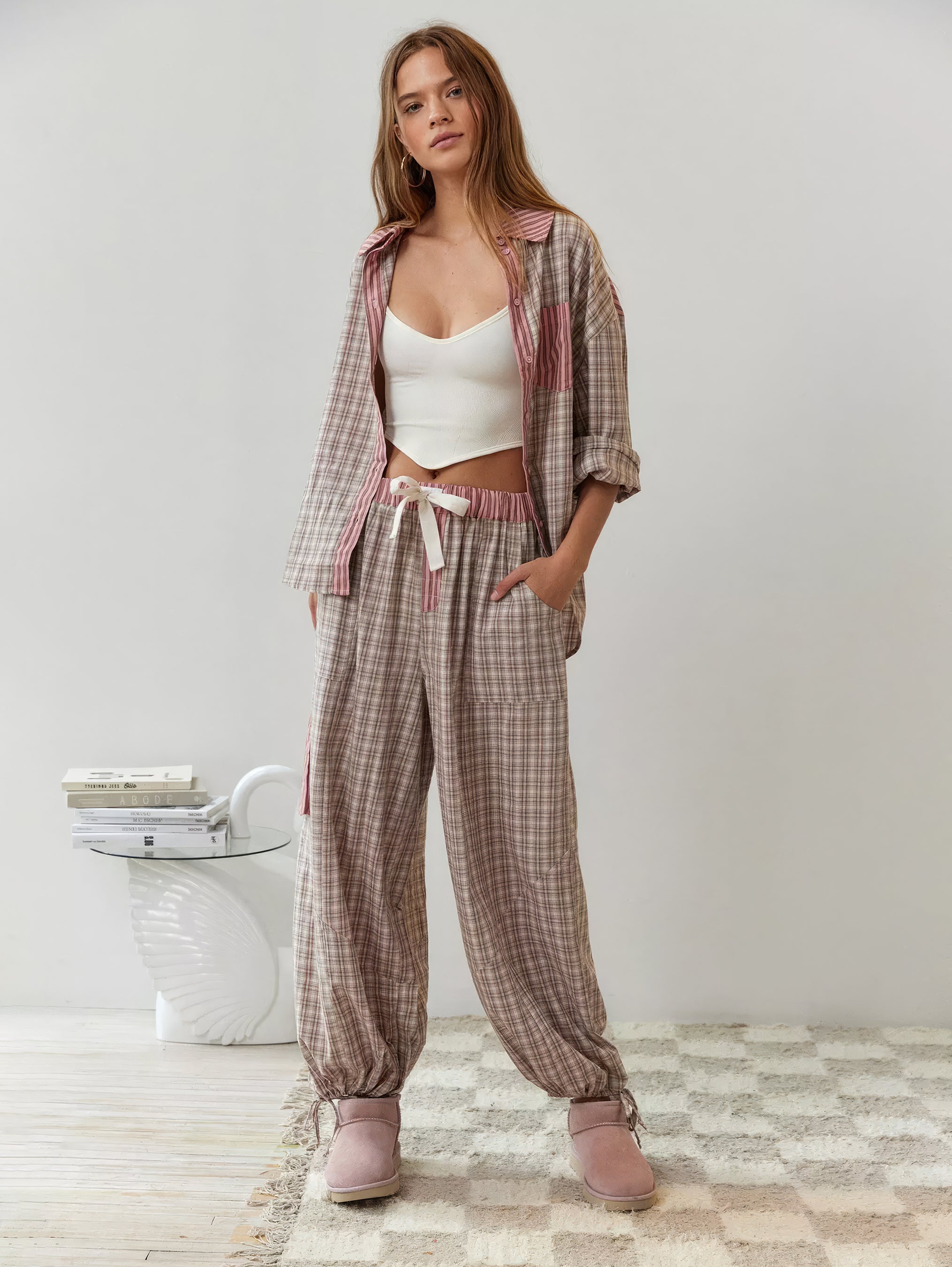 Sara | Zacht materiaal pyjamaset dames