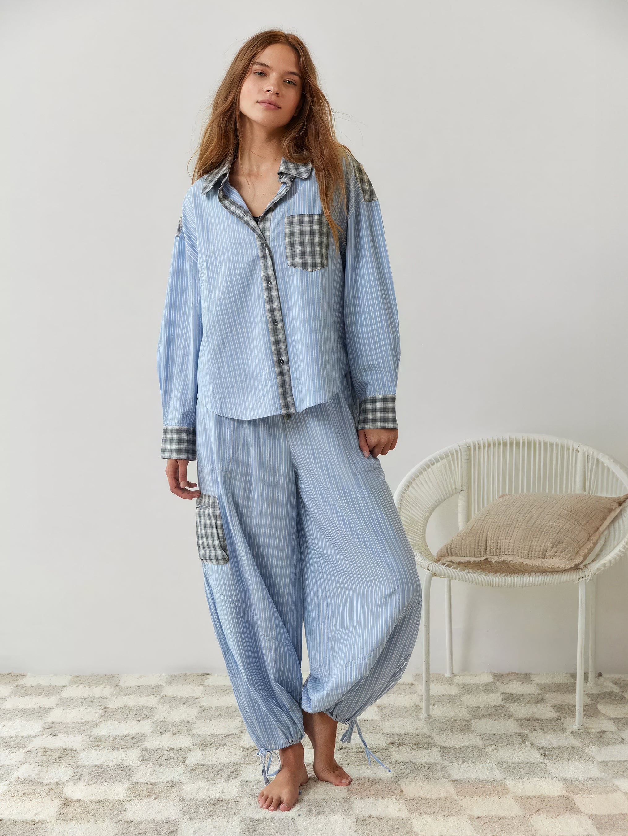 Sara | Zacht materiaal pyjamaset dames