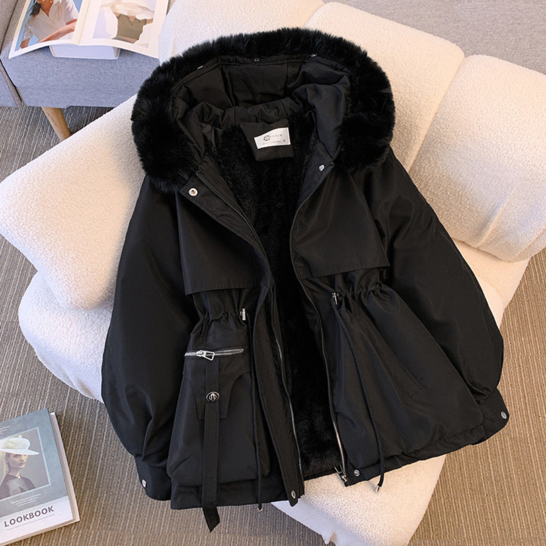 Adina – Dames winterparka met capuchon, heerlijk warm en stijlvol