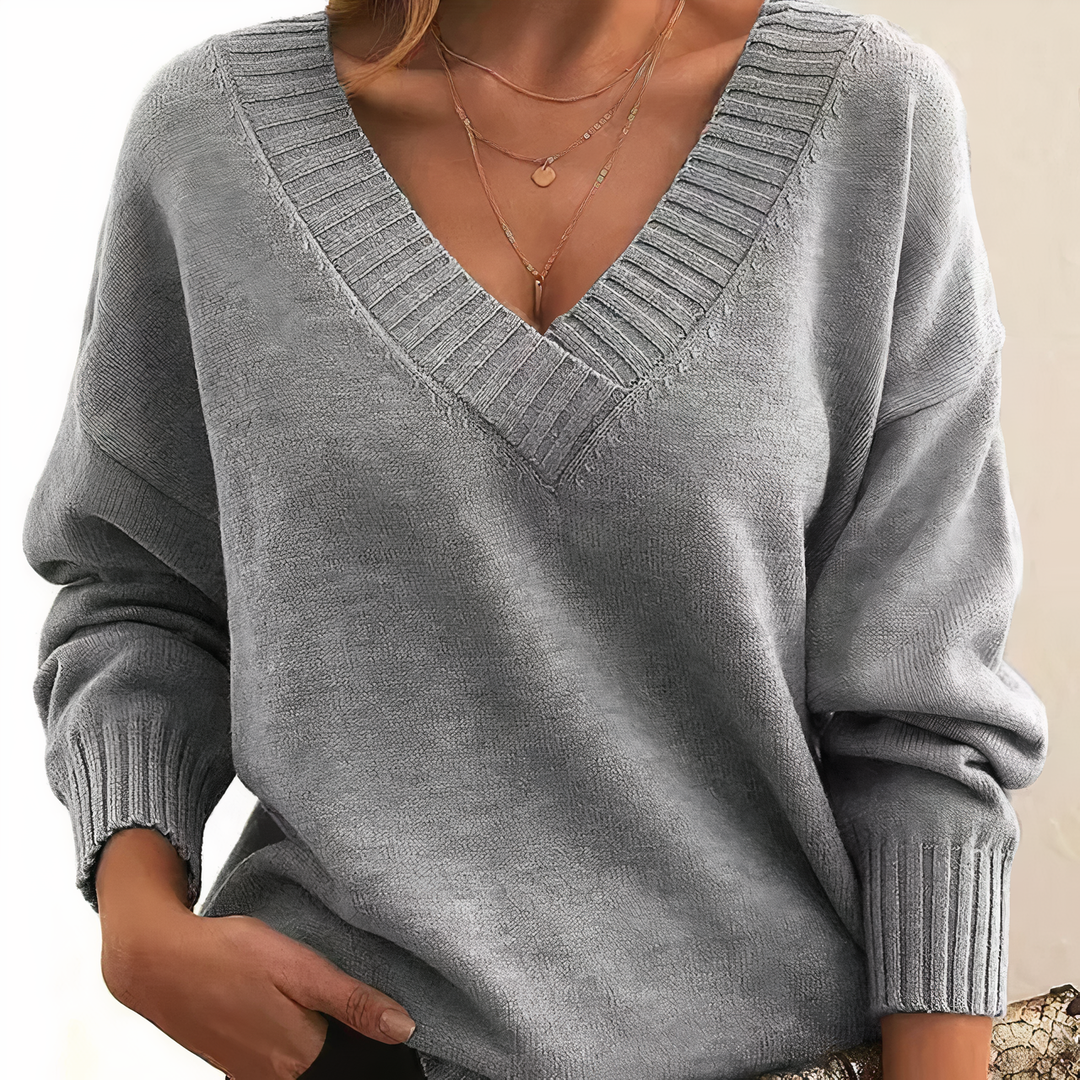 Elske - Stijlvolle kasjmier pullover met een verfijnd design