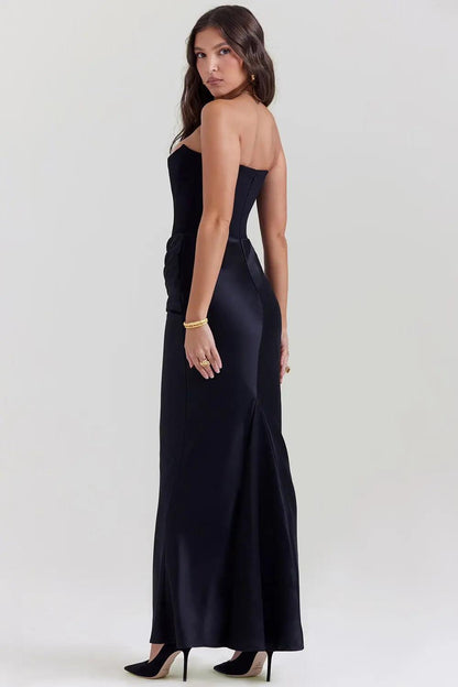 Annelies | Strapless korset jurk met elegante afwerking