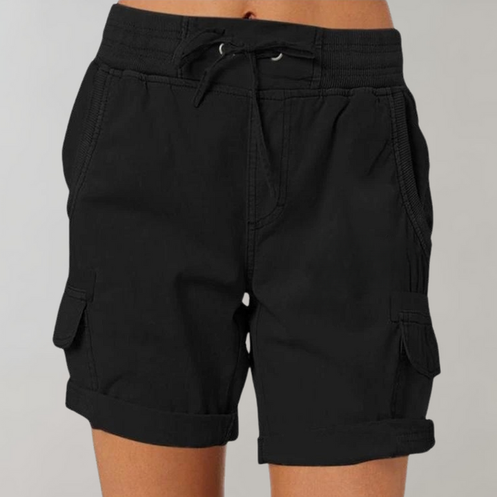 Evelina - Dames shorts met hoge taille