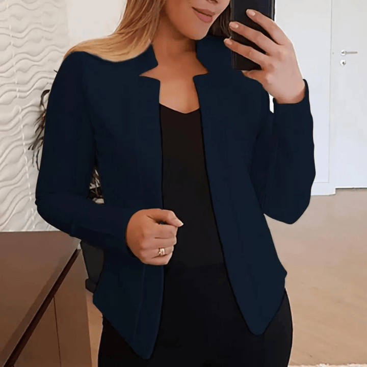 Casual Damesblazer – Stijlvolle Korte Blazer voor Werk, Kantoor en Dagelijks Gebruik