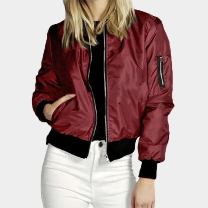 Casual met Rits Dames Bomberjack – Perfect voor Lente, Herfst en Dagelijks Gebruik