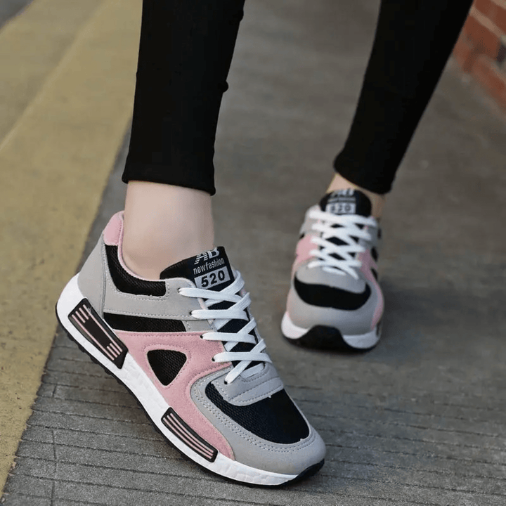 Dames Hardloopsneakers – Ademend Mesh & Lichtgewicht, Sportschoenen voor Wandelen & Fitness
