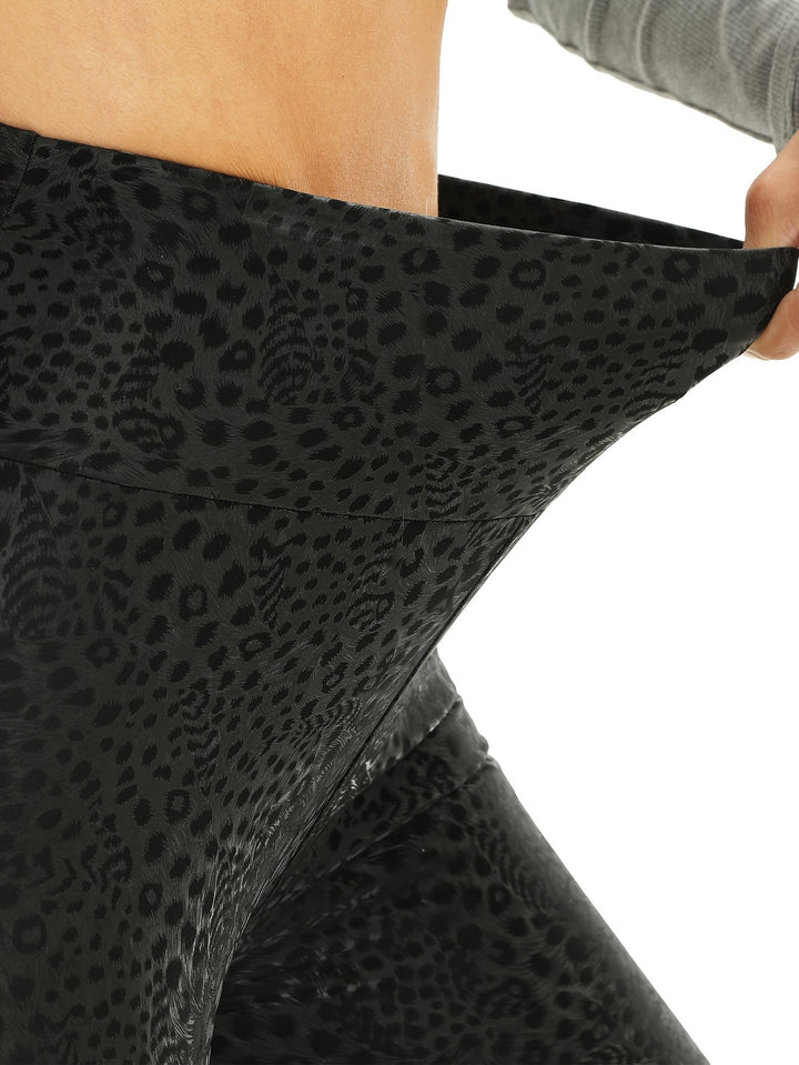 Dames Hoge Taille Legging – Stretch Fluwelen Legging met Comfortabele Pasvorm