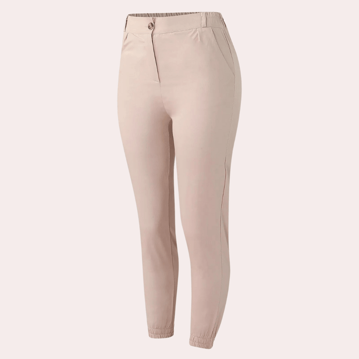 Dames Slim Fit Broek – Hoge Taille Stretch Pantalon met Comfortabele Pasvorm