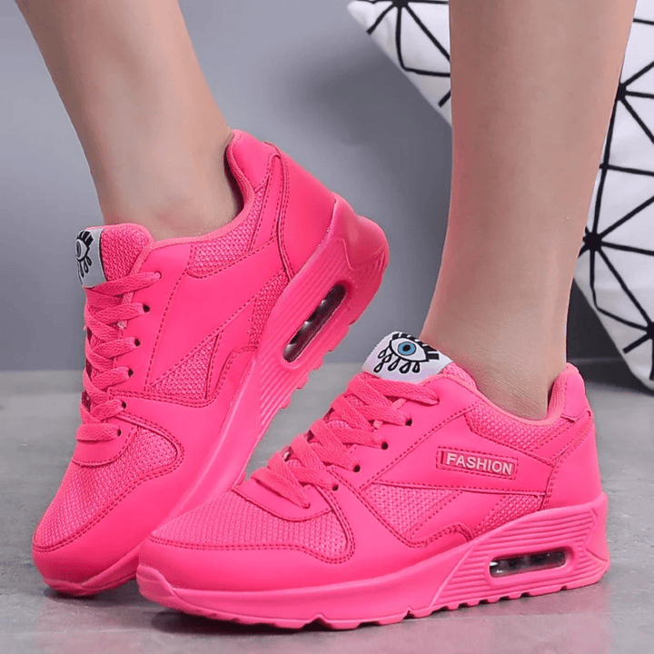 Dames Sneakers met Luchtkussen – Ademend Mesh, Comfortabele Verhoogde Zool, Sportieve Hardloopschoenen