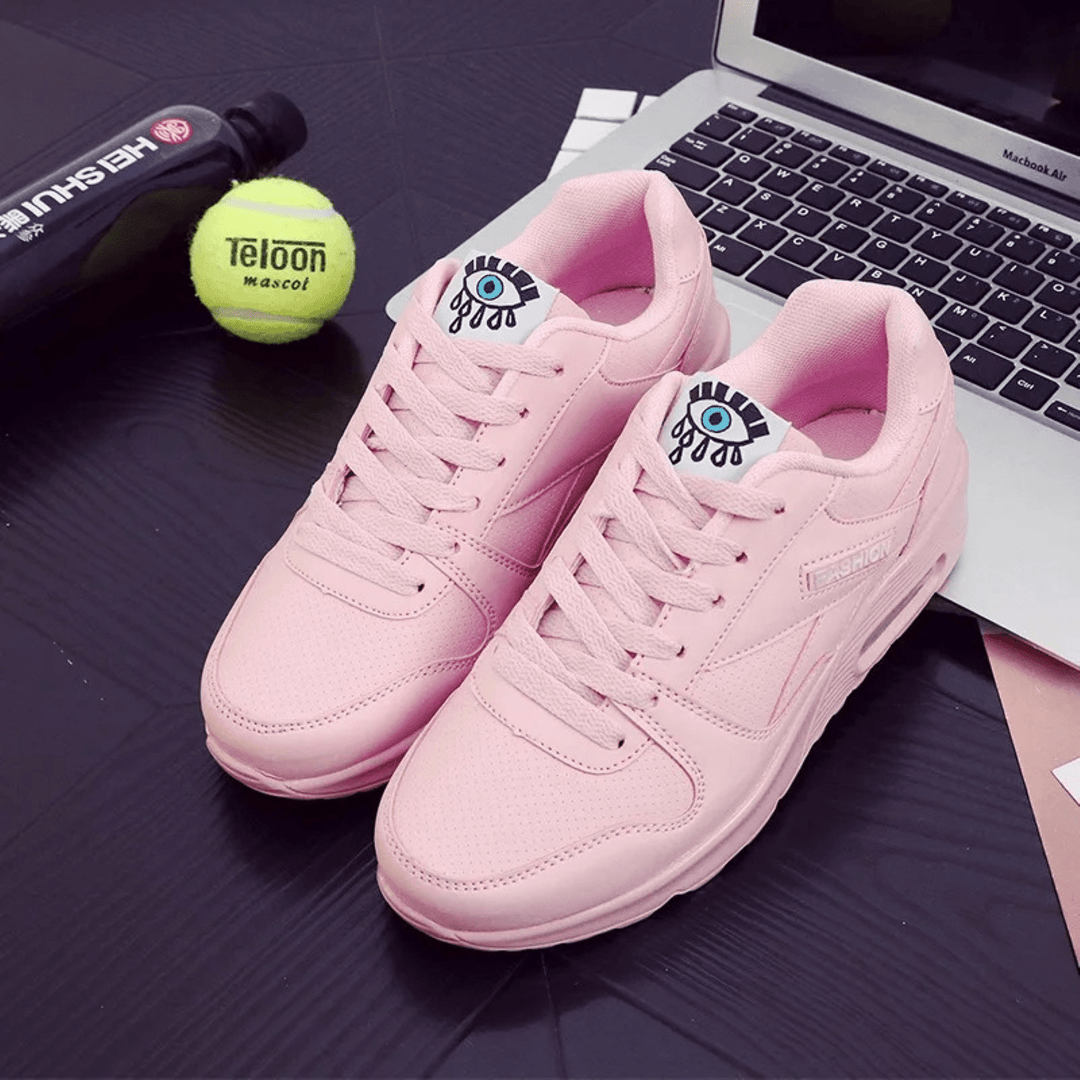 Dames Sneakers met Luchtkussen – Ademend Mesh, Comfortabele Verhoogde Zool, Sportieve Hardloopschoenen