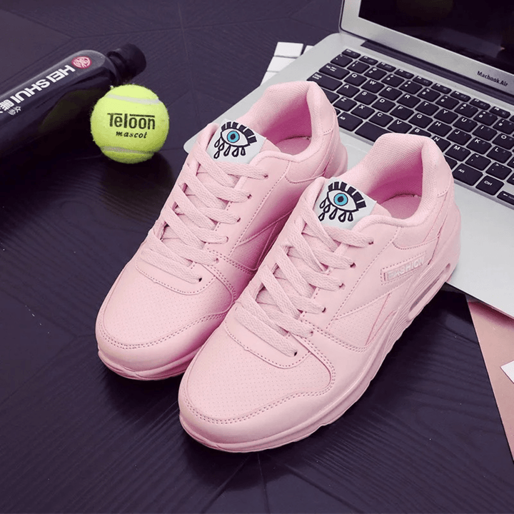 Dames Sneakers met Luchtkussen – Ademend Mesh, Comfortabele Verhoogde Zool, Sportieve Hardloopschoenen