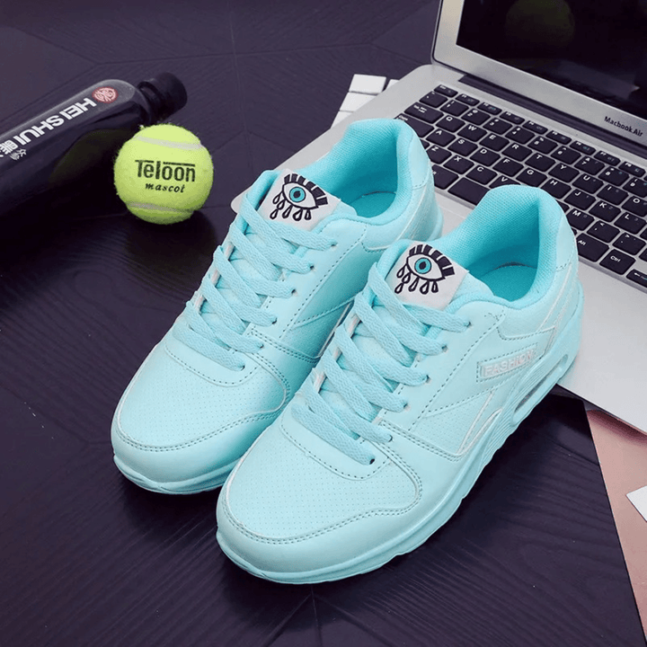 Dames Sneakers met Luchtkussen – Ademend Mesh, Comfortabele Verhoogde Zool, Sportieve Hardloopschoenen