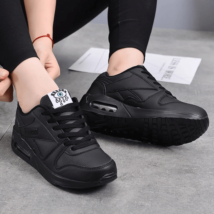 Dames Sneakers met Luchtkussen – Ademend Mesh Schokdempend, Comfortabele Sportschoenen