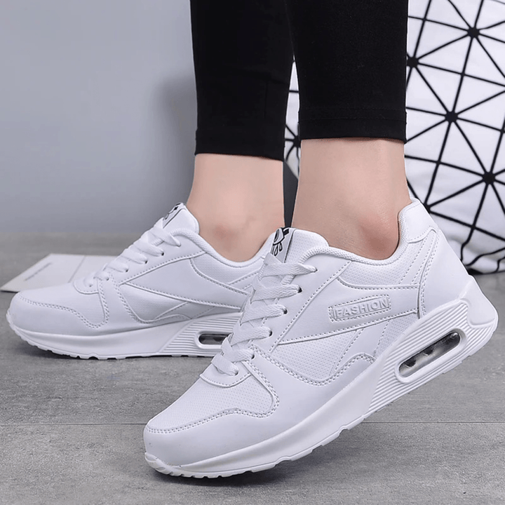 Dames Sneakers met Luchtkussen – Ademend Mesh Schokdempend, Comfortabele Sportschoenen