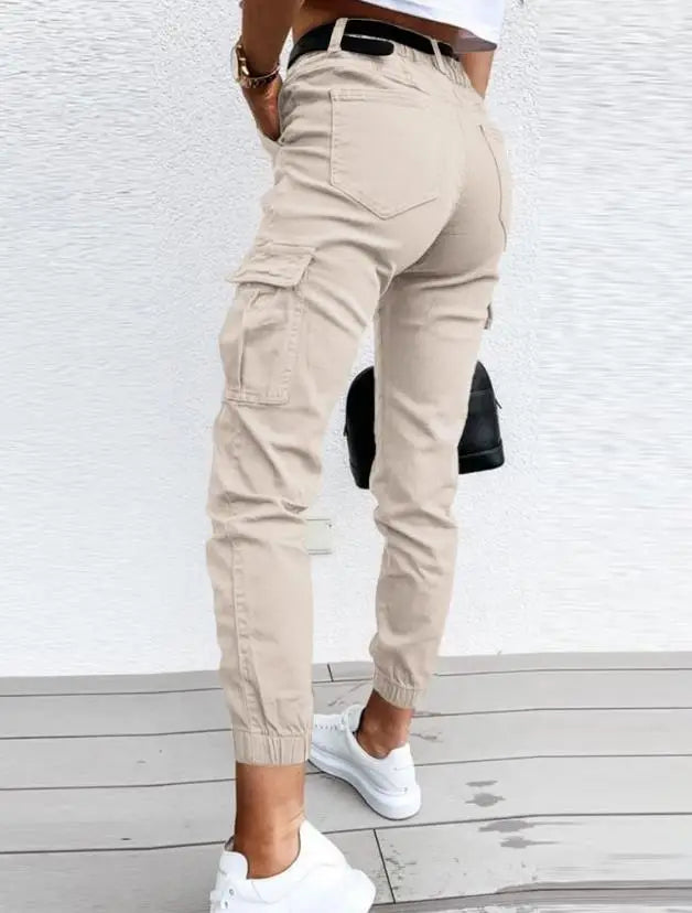 Susan - Cargo Broek met Hoge Taille