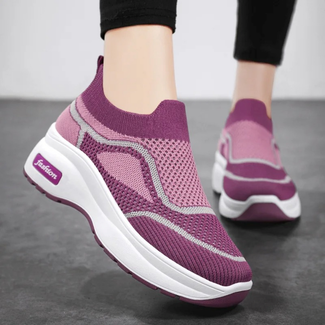 Dikke zool lichtgewicht comfortabele orthopedische dames sneakers