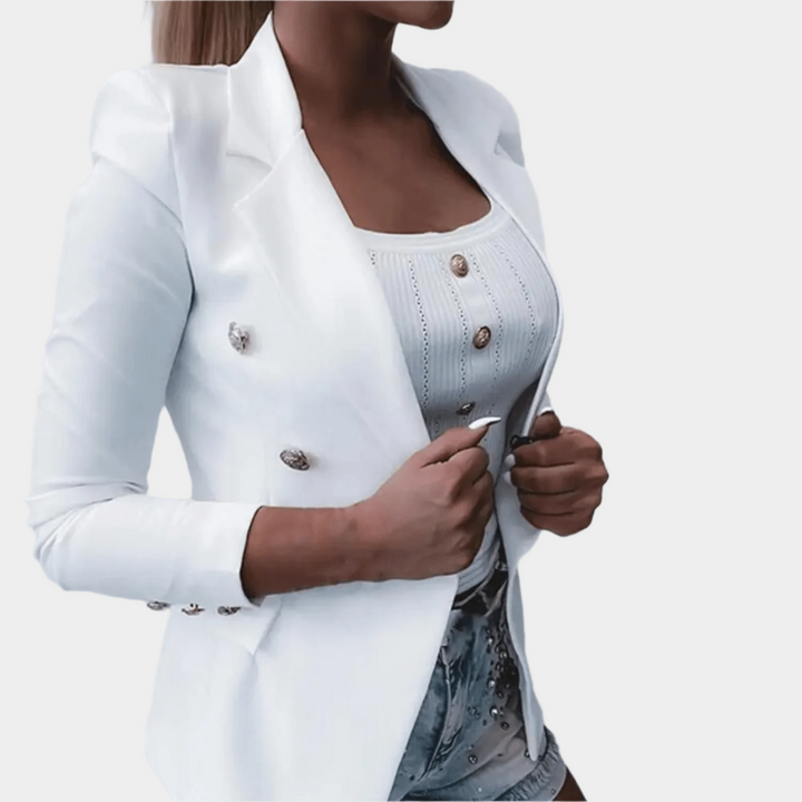 Dubbelrijige Damesblazer – Elegante Blazer voor Werk en Chique Outfits