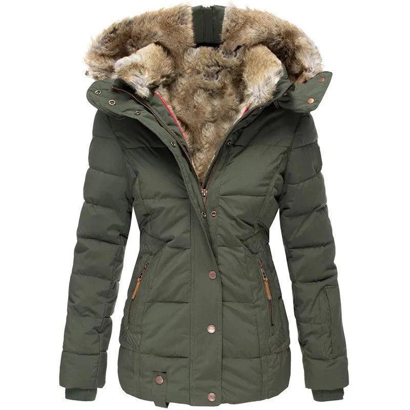 Eva | Gevoerde Lange Winterjas Met Capuchon