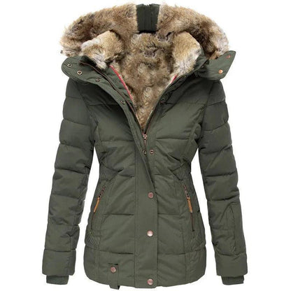 Eva | Gevoerde Lange Winterjas Met Capuchon