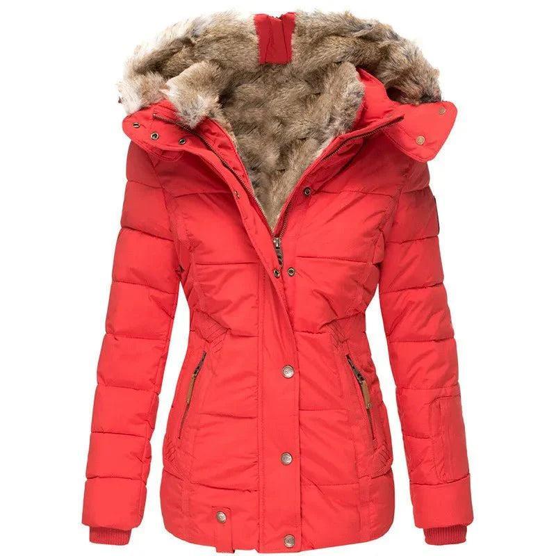 Eva | Gevoerde Lange Winterjas Met Capuchon
