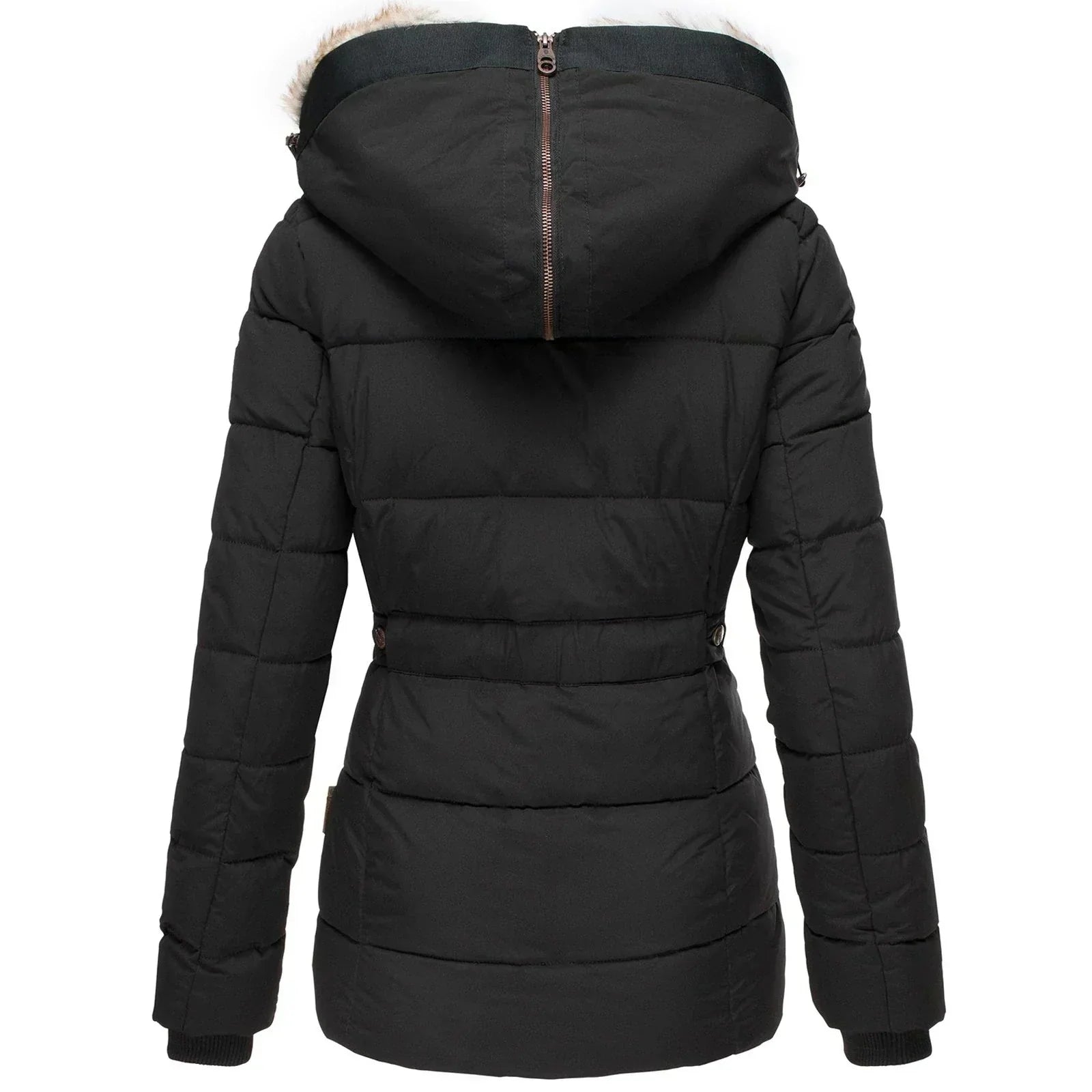 Eva | Gevoerde Lange Winterjas Met Capuchon