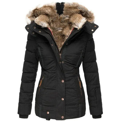 Eva | Gevoerde Lange Winterjas Met Capuchon