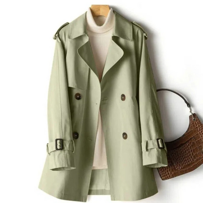 Fiora halflange casual trenchcoat