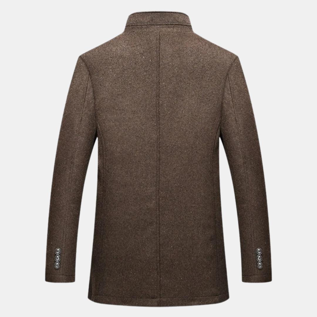 Hampus | Wollen jas met opstaande kraag