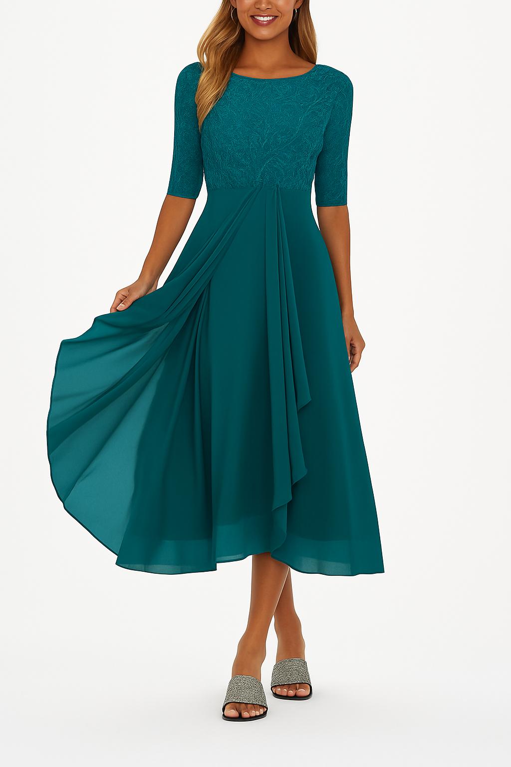 Isabelle | Elegante midi jurk voor bruiloften en speciale gelegenheden