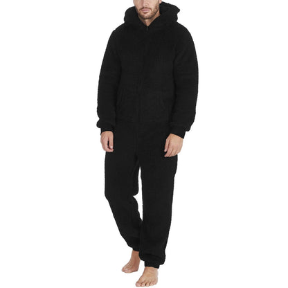 Joris | Zacht teddy onesie met capuchon