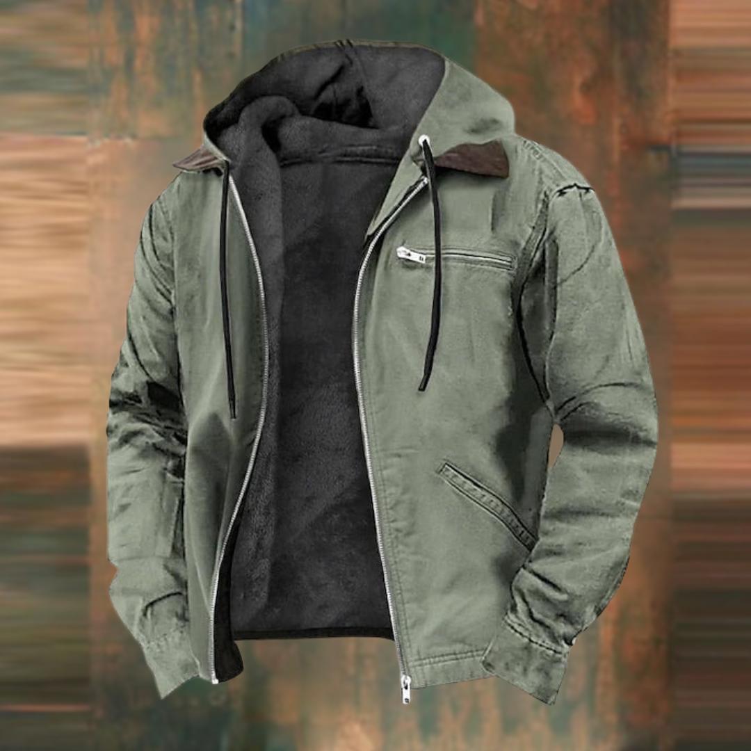 Jozef | Warm hoodiejack met getailleerde pasvorm