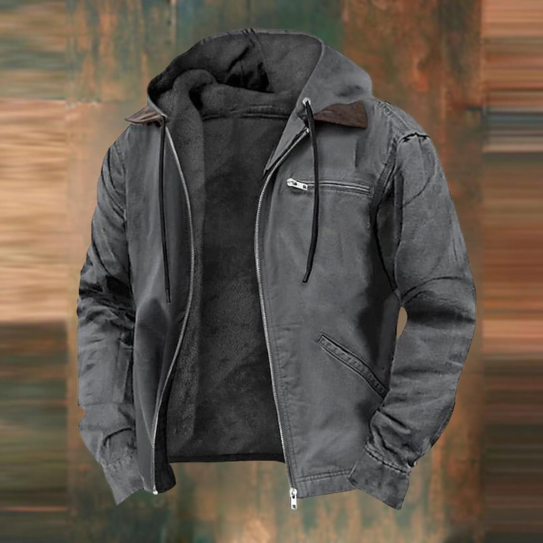 Jozef | Warm hoodiejack met getailleerde pasvorm