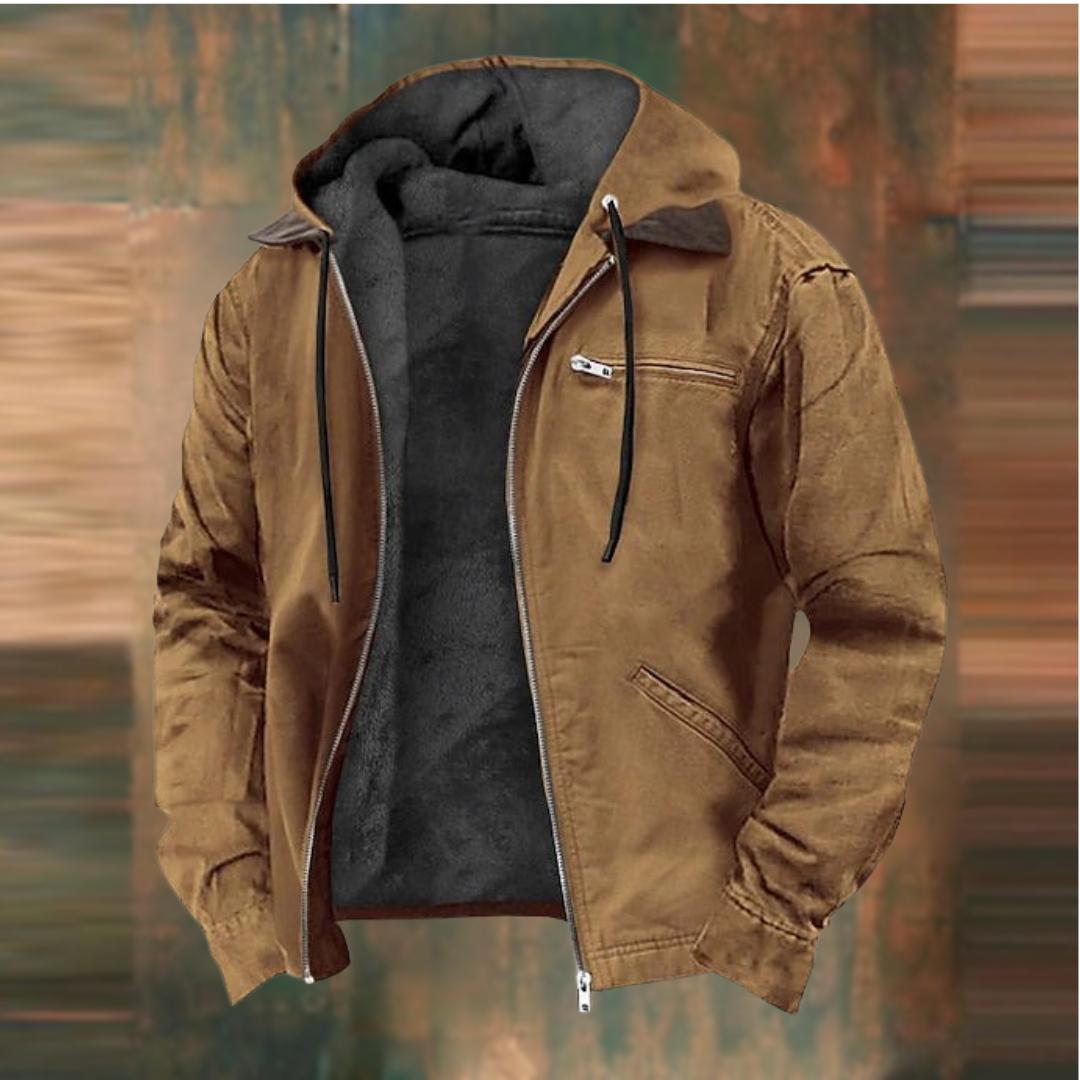 Jozef | Warm hoodiejack met getailleerde pasvorm
