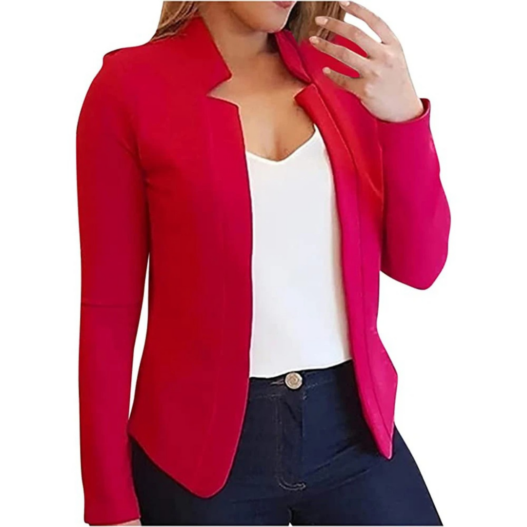 Kleine dames blazer, solide kleur vest