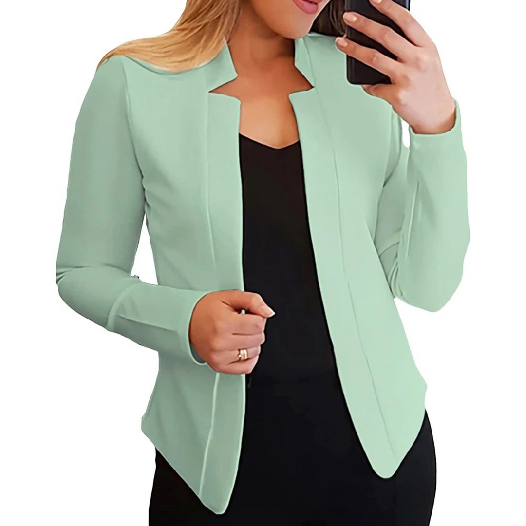 Kleine dames blazer, solide kleur vest