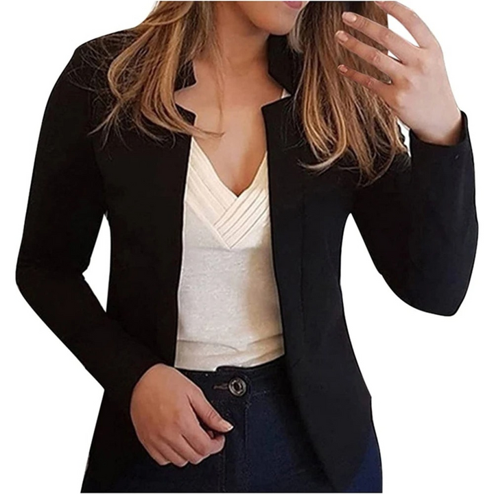 Kleine dames blazer, solide kleur vest