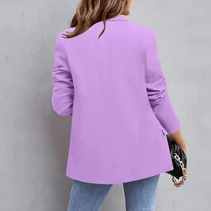 Lange Slim Fit Blazer – Stijlvol Koreaans Colbert voor Dames, Werk en Casual