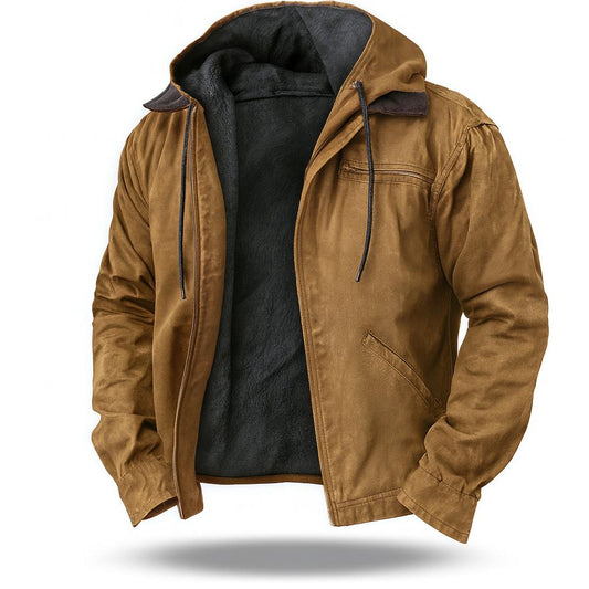 Maarten | Katoenen capuchonjack met zachte voering