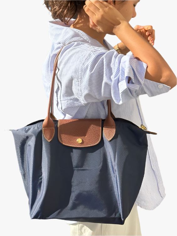 Opvouwbare Shoppertas voor Dames – Lichtgewicht & Waterafstotend, Ruime Tas met Lange Hengsels