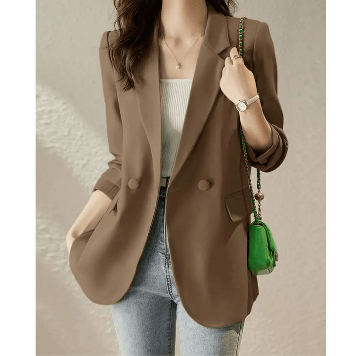 Oversized Dames Blazer – Chique Lange Blazer voor Werk, Kantoor en Casual Outfits