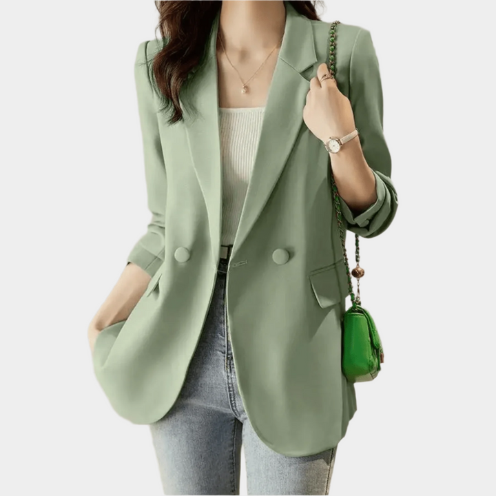 Oversized Dames Blazer – Chique Lange Blazer voor Werk, Kantoor en Casual Outfits