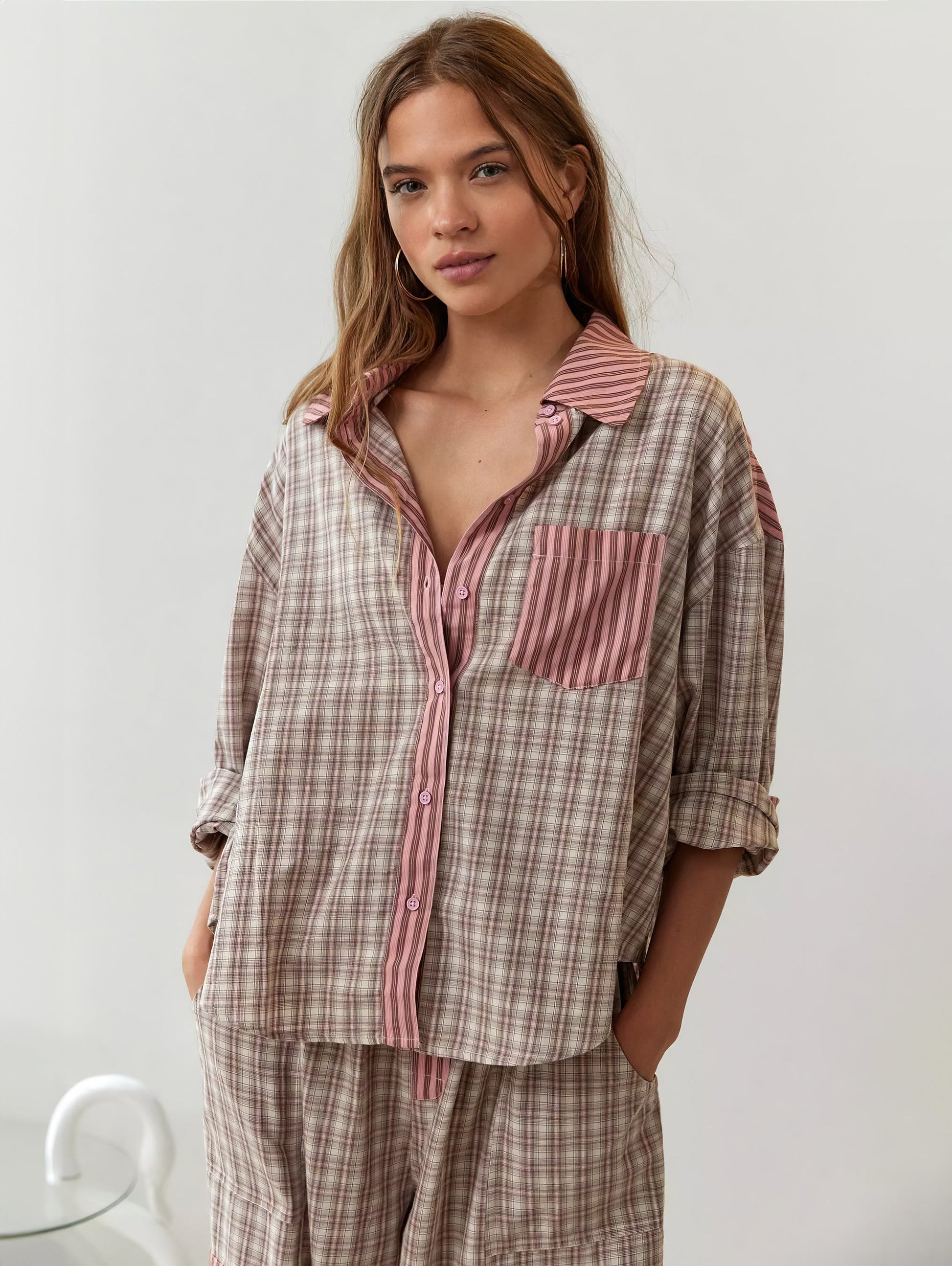 Sara | Zacht materiaal pyjamaset dames
