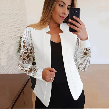 Slim fit korte dames blazer