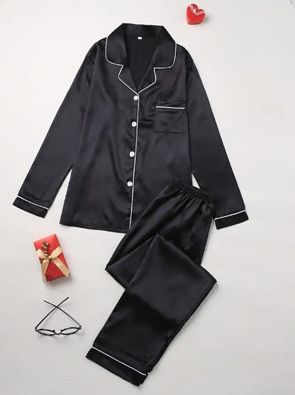 Tess | Zijden pyjamaset met elegante pasvorm