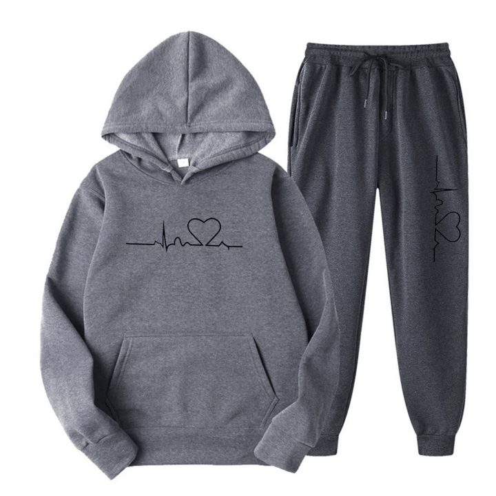 Tweedelig Fleece Trainingspak voor Dames – Perfect voor Winter en Vrije Tijd