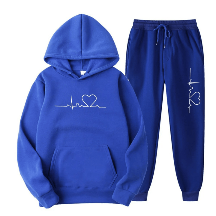 Tweedelig Fleece Trainingspak voor Dames – Perfect voor Winter en Vrije Tijd